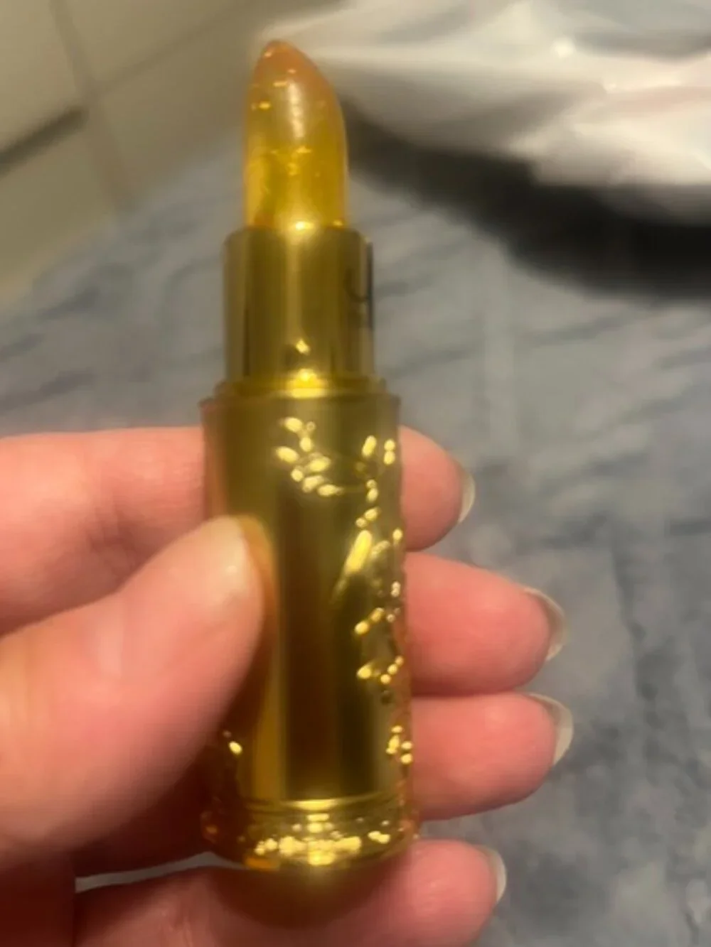 NEW Gold Tone Lip Balm Stick